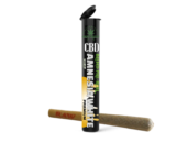 CBD Pre-roll Amnesia White - Kief Blend Infused Pre-roll with Black Child-Resistant Pre-Roll Tube packaging